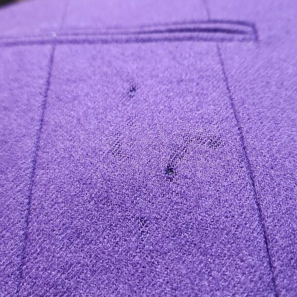 Vintage 80s Pendleton Virgin Wool Jacket Blazer Purple Grandpa Boho Cottage L - Picture 8 of 8